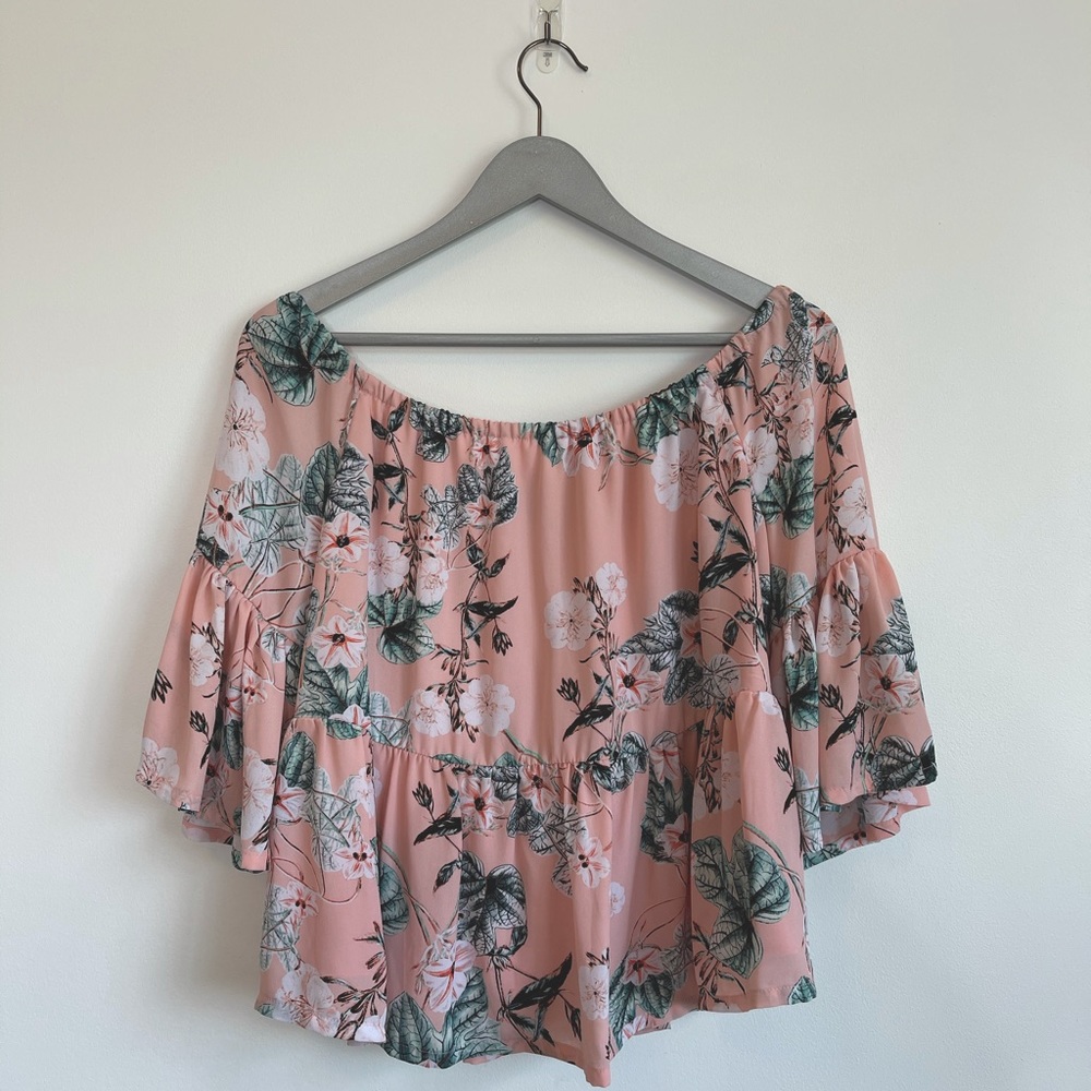 Off The Shoulder Floral Flowy Top